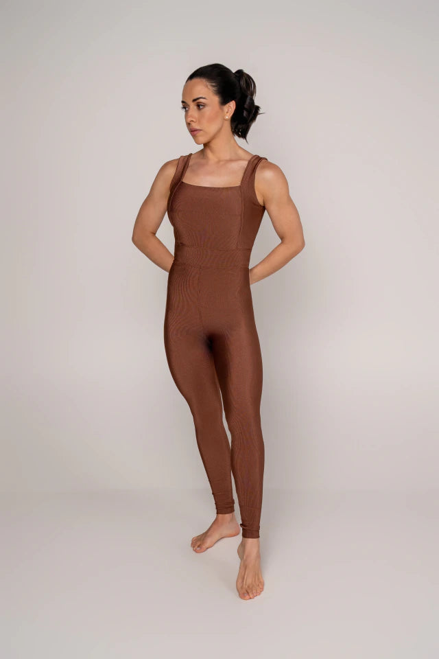 Eleganz Overall - Gerippt - Geröstete Mandel