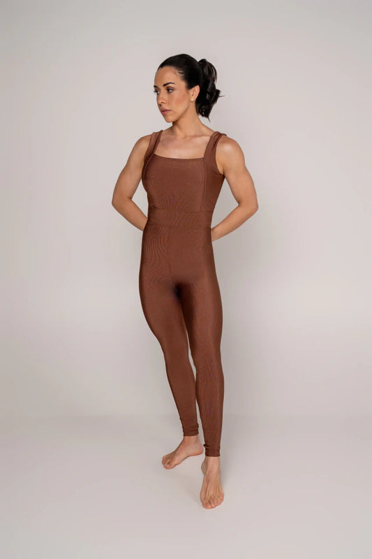 Eleganz Overall - Gerippt - Geröstete Mandel