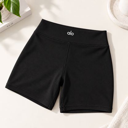 Shorts Leistung Tiefe Taille
