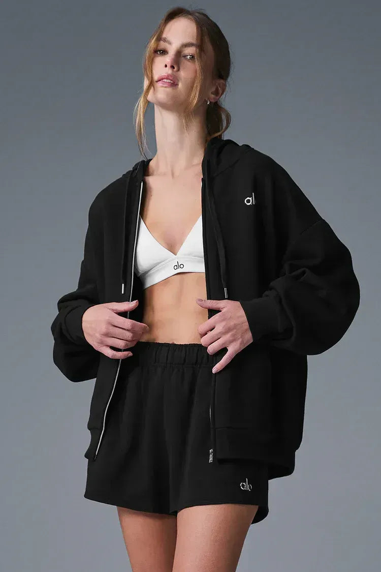 Accolade Zip-Hoodie - Schwarz