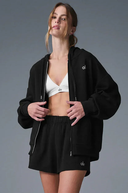 Accolade Zip-Hoodie - Schwarz