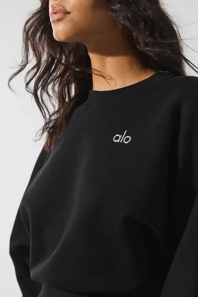 Accolade Cropped Sweatshirt - Schwarz