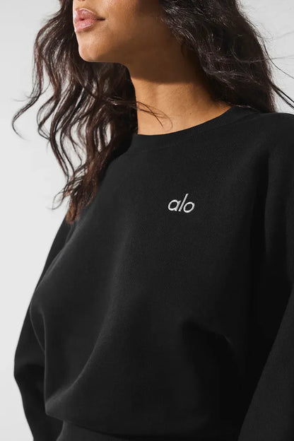 Accolade Cropped Sweatshirt - Schwarz